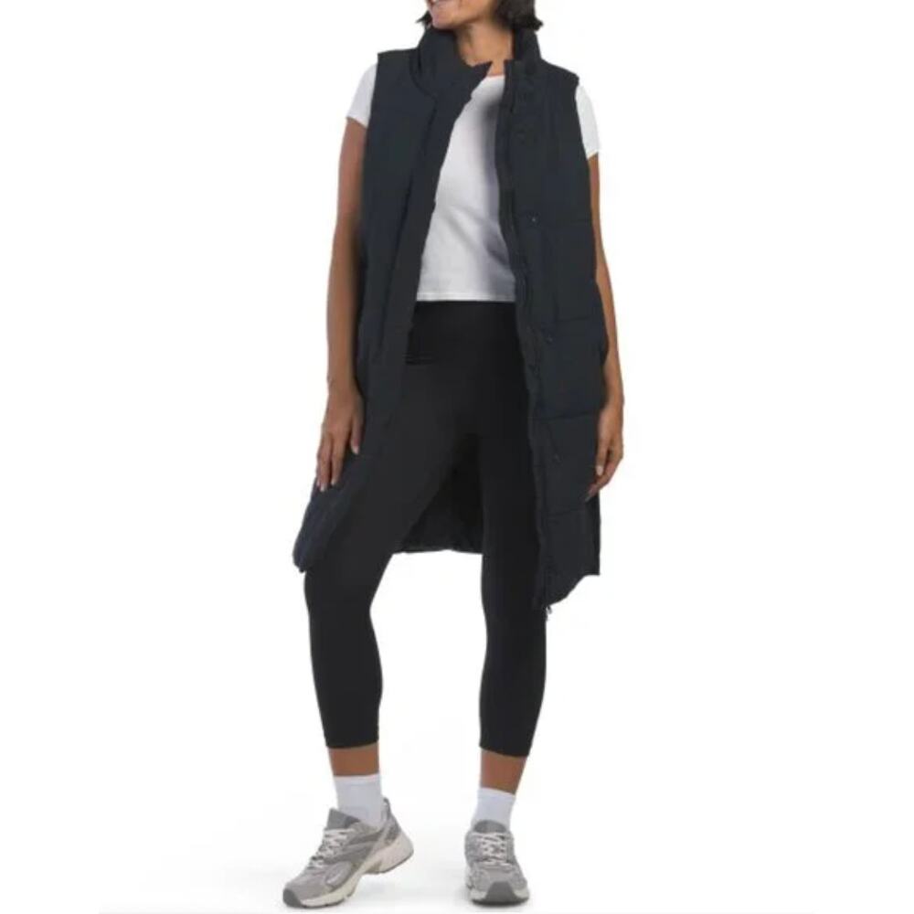 Mondetta Outdoor Project Black Puffer Vest High Neck Full Zip Size X-Small XS
